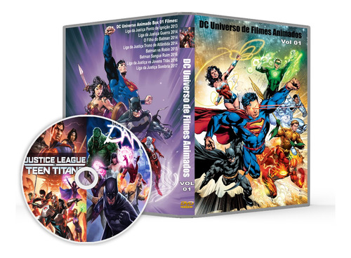 Dvd Coleção Dc Universo Animado Competo Todos Os 16 Filmes
